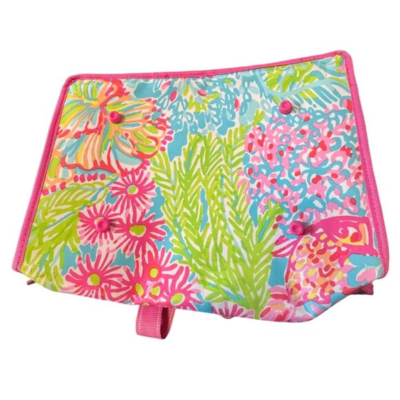 Lilly Pulitzer Pink Floral Insulated Cooler Bag W/ Double Handles & Adjustable S - Picture 14 of 14